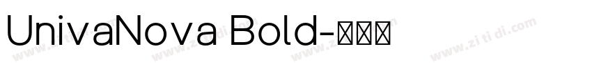 UnivaNova Bold字体转换